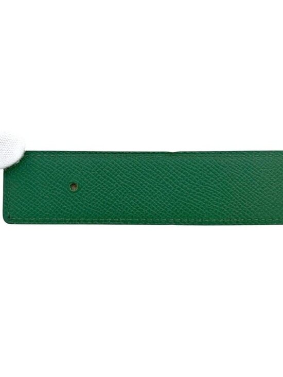 Hermes Belt Yellow Green Constance Waist 63 30 Togo Leather Logo Buckle main image 8